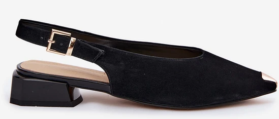 D&A Stilingi juodi aukštos kokybės elegantiški bateliai