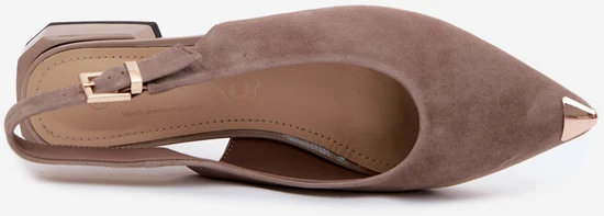 D&A Stilingi rusvi aukštos kokybės elegantiški bateliai