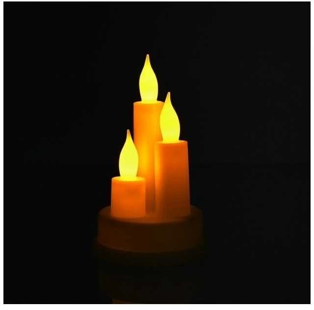 Eu Sandelis Dekoratyvinė LED žvakė maitinama baterijomis, šiltai balta 13,5 cm LAMP41K