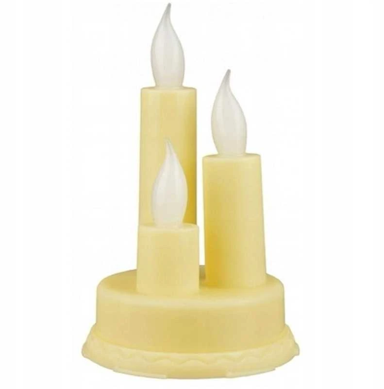 Eu Sandelis Dekoratyvinė LED žvakė maitinama baterijomis, šiltai balta 13,5 cm LAMP41K