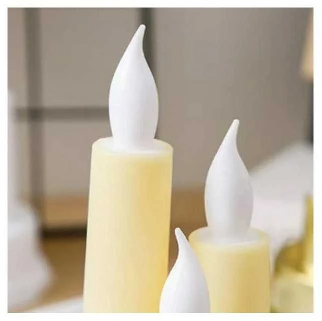 Eu Sandelis Dekoratyvinė LED žvakė maitinama baterijomis, šiltai balta 13,5 cm LAMP41K