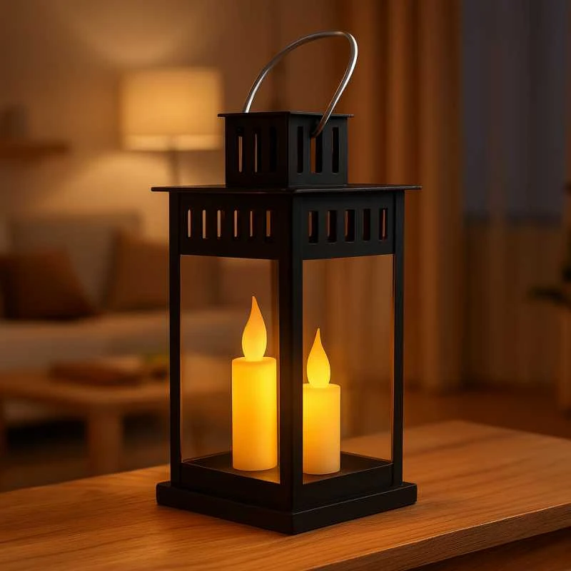 Eu Sandelis Dekoratyvinis LED žibintas su žvakės imitacija 8 x 15 cm - LAMP57CZ