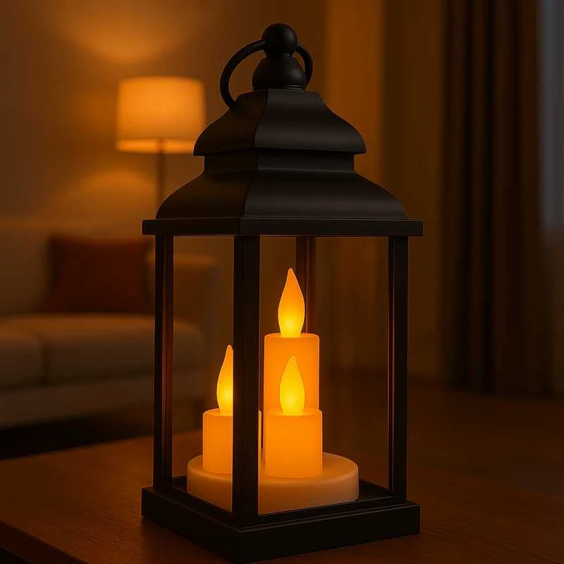 Eu Sandelis Dekoratyvinis LED žibintas su žvakių imitacija 10 x 22 cm - LAMP52CZ