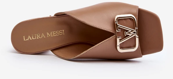 Elegantiškos šlepetės su kulnu Laura Messi