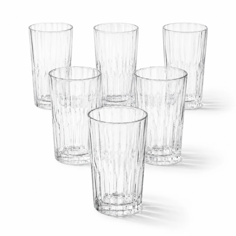 Eu Sandelis 6 stiklinių rinkinys karštiems ir šaltiems gėrimams 320ml SZK223ZESTAW6