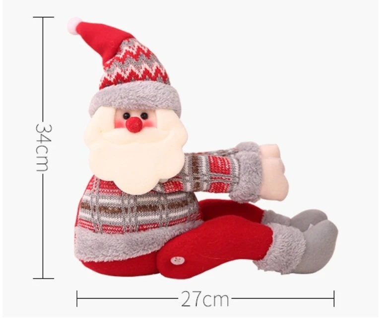 Eu Sandelis Kalėdinis sniego senis su lipdukais, 34 cm KSN40