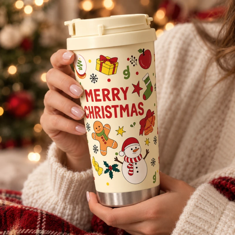 Eu Sandelis Kalėdinis termo puodelis 520 ml, MERRY CHRISTMAS CUP34