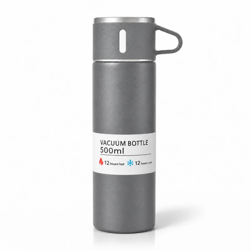 Eu Sandelis Kelioninis nerūdijančio plieno termosas su puodeliu, 500ml BD65SZ