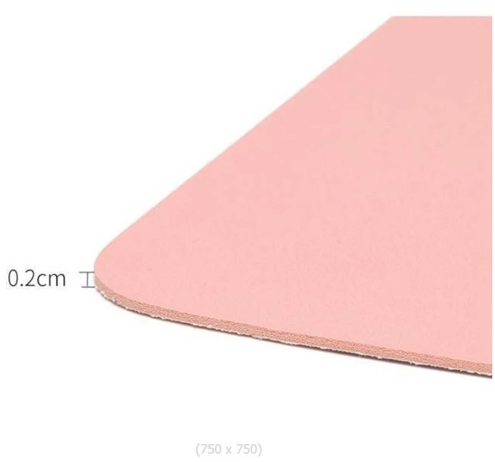 Eu Sandelis Kilimėlis, vandeniui atsparus stalo padas, dvipusis, rožinis ir kreminis, 50x80 cm MP47WZ3