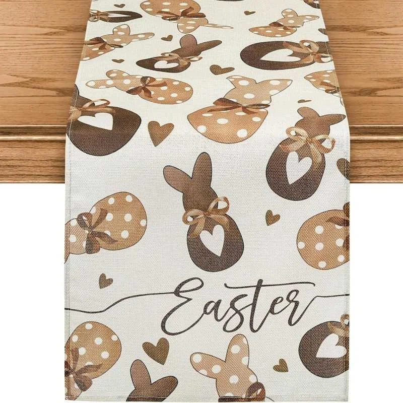 Eu Sandelis Lininis velykinis stalo takelis - staltiesė EASTER 180 x 33cm BZK02