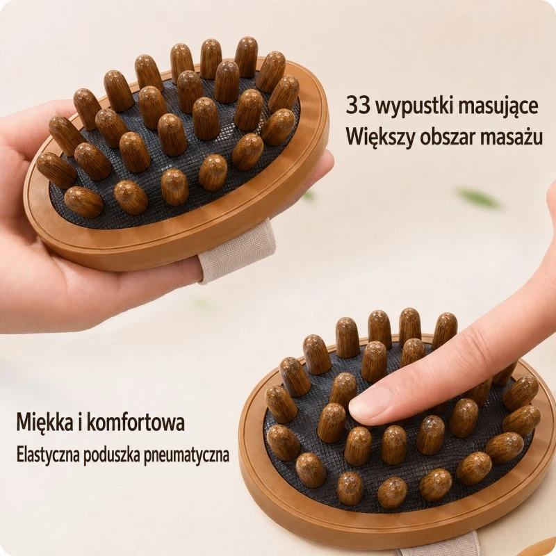 Eu Sandelis Masažinis šepetys kūnui 8,2 x 7,5 x 10,8cm SCZ23