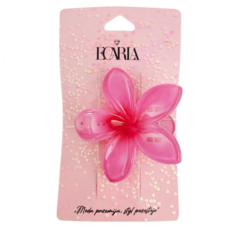 Eu Sandelis Plaukų segtukas XL CLIPS gėlės formos rožinis ombre 6 cm SP403