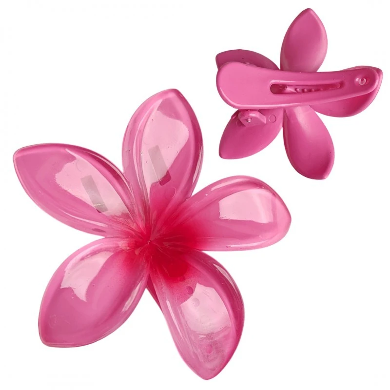 Eu Sandelis Plaukų segtukas XL CLIPS gėlės formos rožinis ombre 6 cm SP403