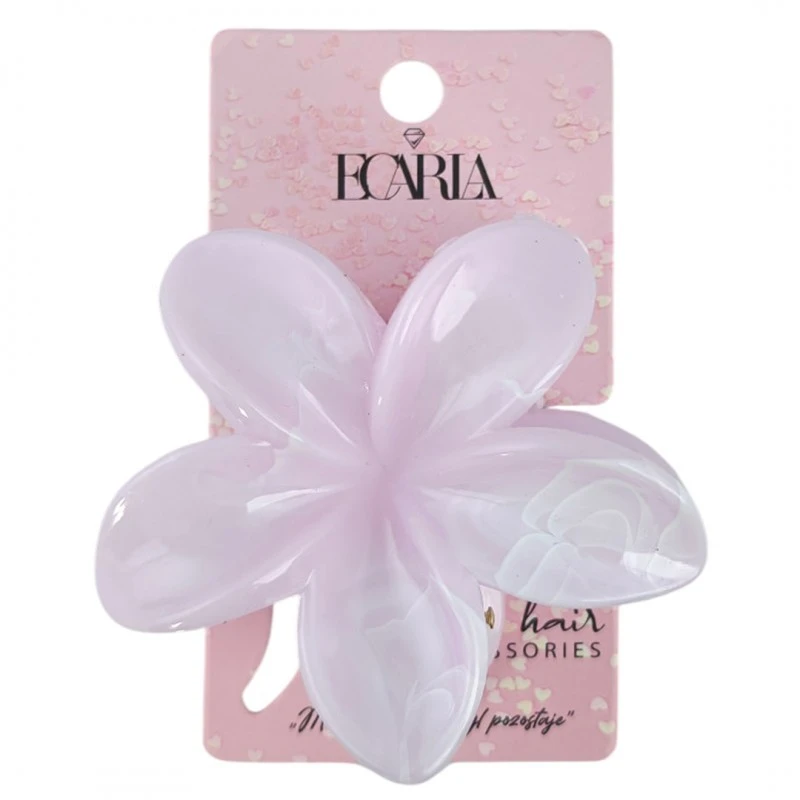 Eu Sandelis Plaukų segtukas XL gėlė marmuro violetinė 7,5 x 8 cm SP399