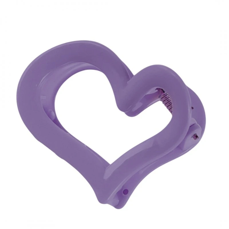 Eu Sandelis Plaukų segtukas XL širdies violetinė 6,5x6cm SP364FIO