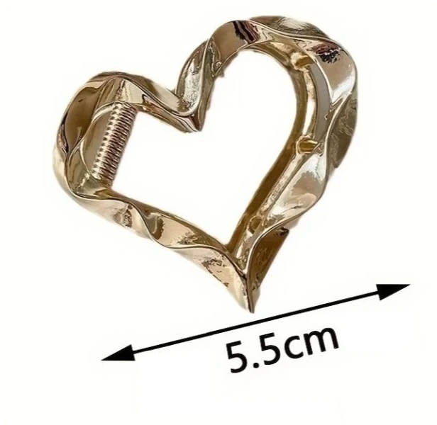 Eu Sandelis Širdelės formos plaukų segtukas 5,5cm SP374