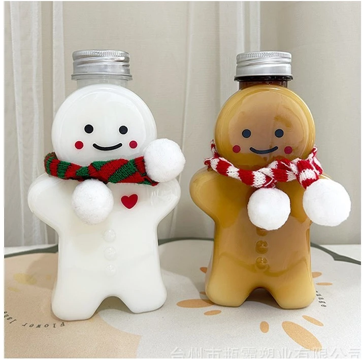 Eu Sandelis Sniego senio formos butelis su šaliku ir kepure 350 ml 17cm BD38