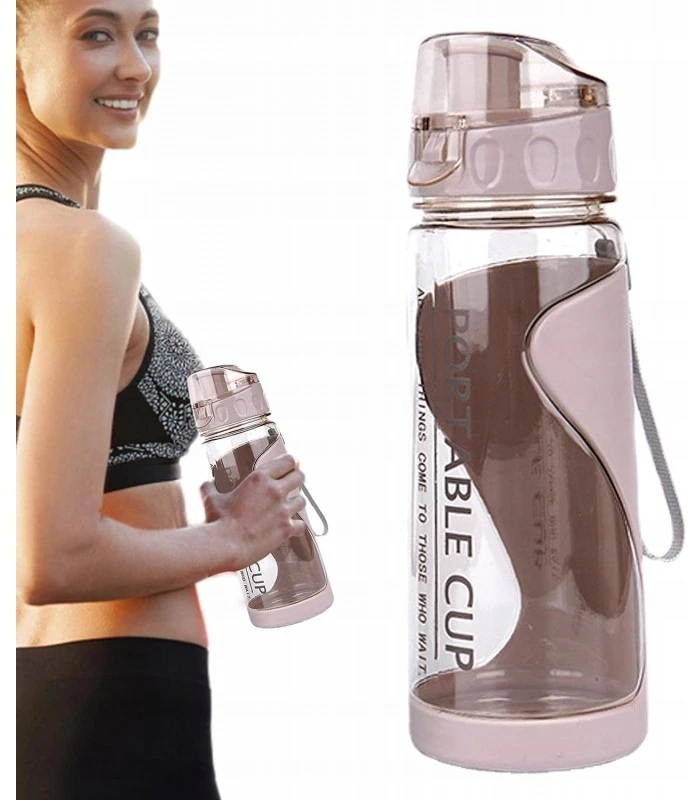 Eu Sandelis VANDENS BUTELIS FITNESUI, SPORTUI, 600 ml, nešiojamas, mažas BD02