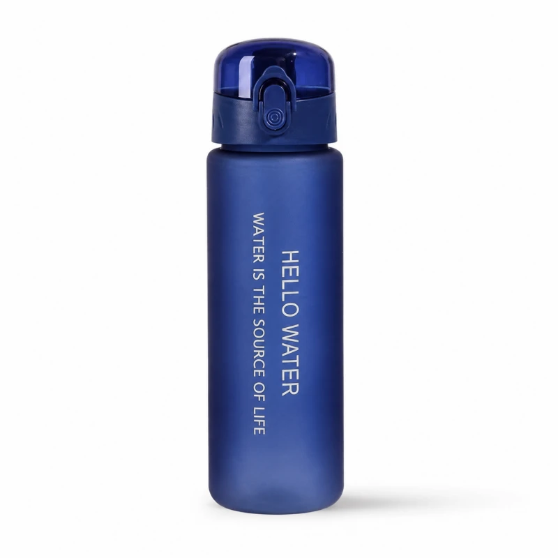 Eu Sandelis Vandens butelis, sportinis butelis HELLO WATER 600ML mėlynas BD68