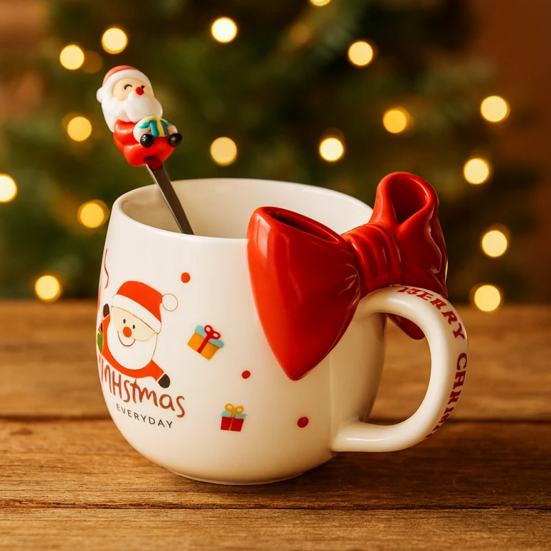 Eu Sandelis Žiemiškas mielas puodelis - rinkinys dėžutėje su šaukšteliu 400 ml KB25CZE