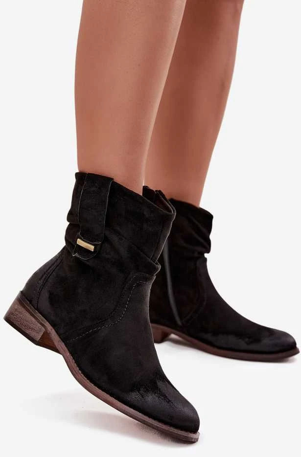 Evento Moteriški juodi praktiški aulinukai žemu kulnu