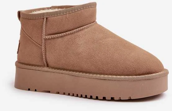 FG2 Natūralios odos zomšiniai Ugg stiliaus žieminiai batai