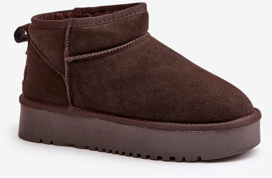 FG2 Natūralios odos zomšiniai UGG stiliaus žieminiai batai