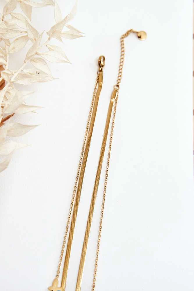 Glam Chic Graži dviguba grandinėlė