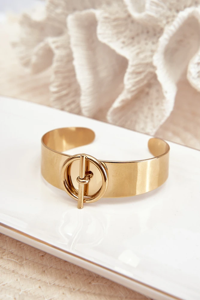 Glam Chic Women's Bracelet with Decoration Stainless Steel Gold