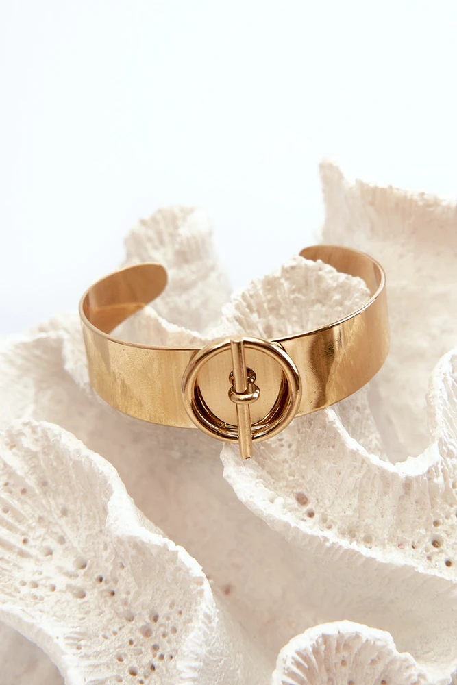 Glam Chic Women's Bracelet with Decoration Stainless Steel Gold
