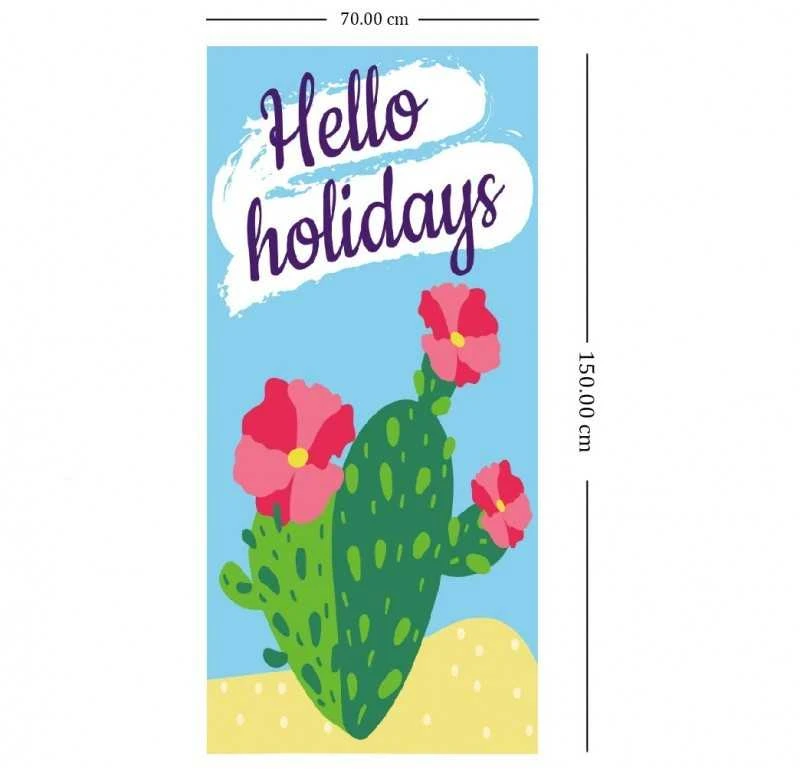 Eu Sandelis HELLO HOLIDAYS stačiakampis paplūdimio rankšluostis 150x70 REC54WZ2