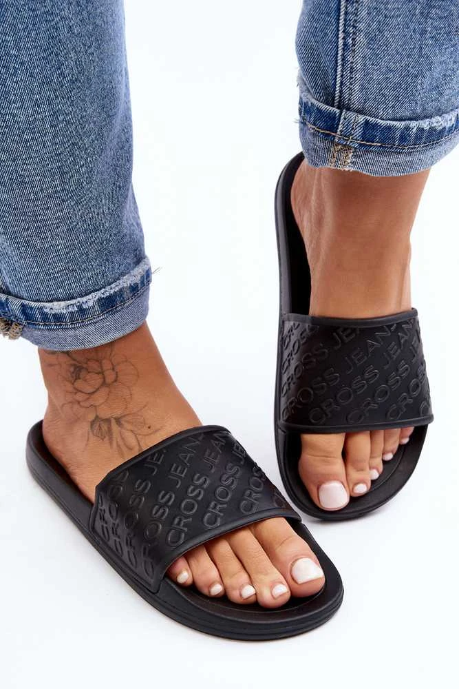 Juodos šlepetės Cross Jeans Ff2r4153c Juodas
