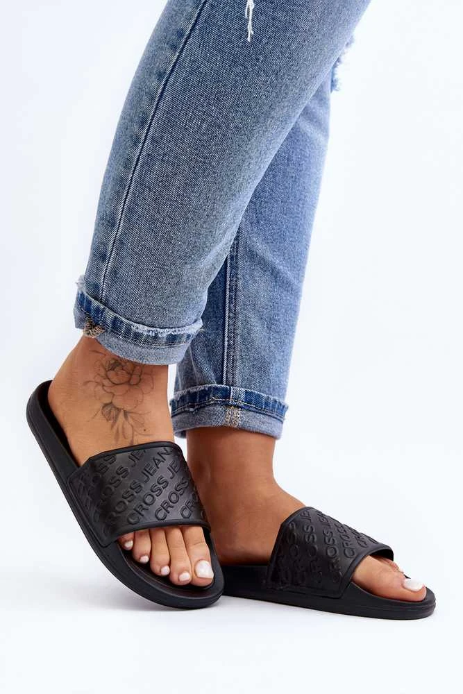 Juodos šlepetės Cross Jeans Ff2r4153c Juodas