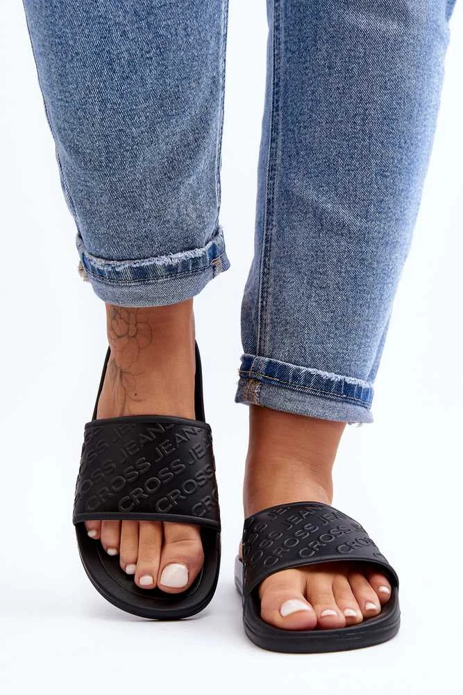 Juodos šlepetės Cross Jeans Ff2r4153c Juodas