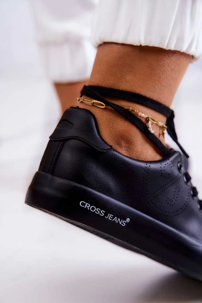 Juodos spalvos stilingi Cross Jeans bateliai