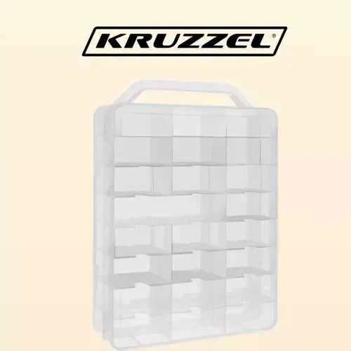 Kruzzel Mašinėlių modeliukų dėklas lagaminas