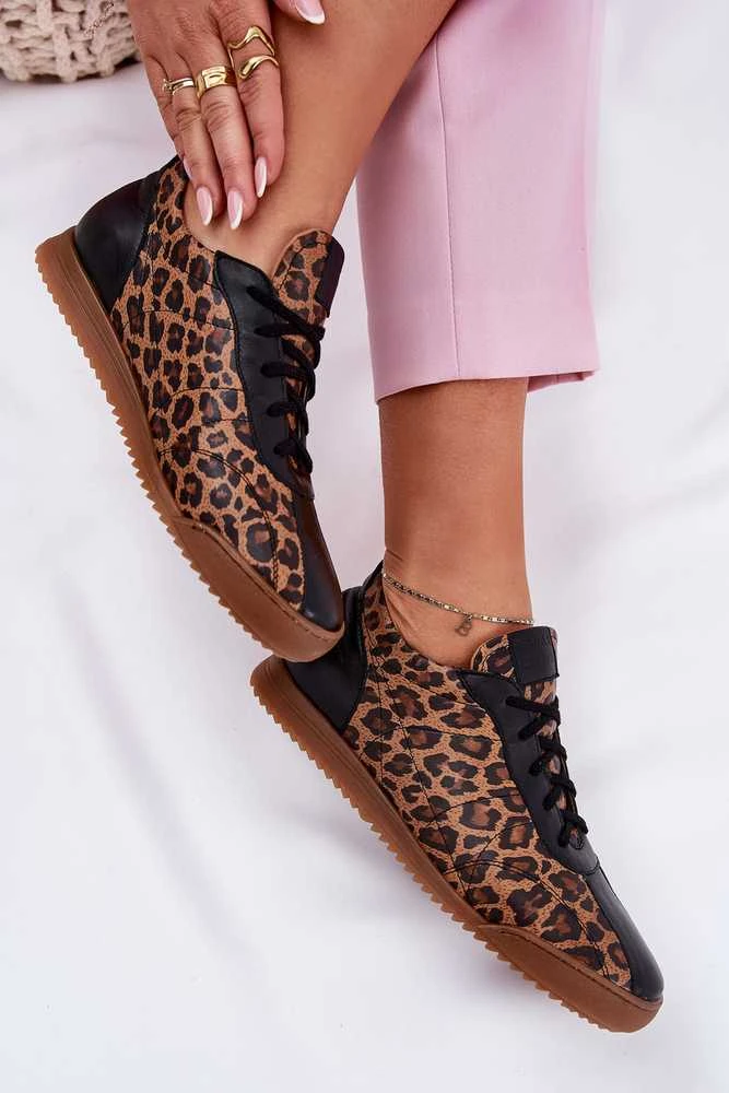 Laura Messi Leopardo rašto bateliai