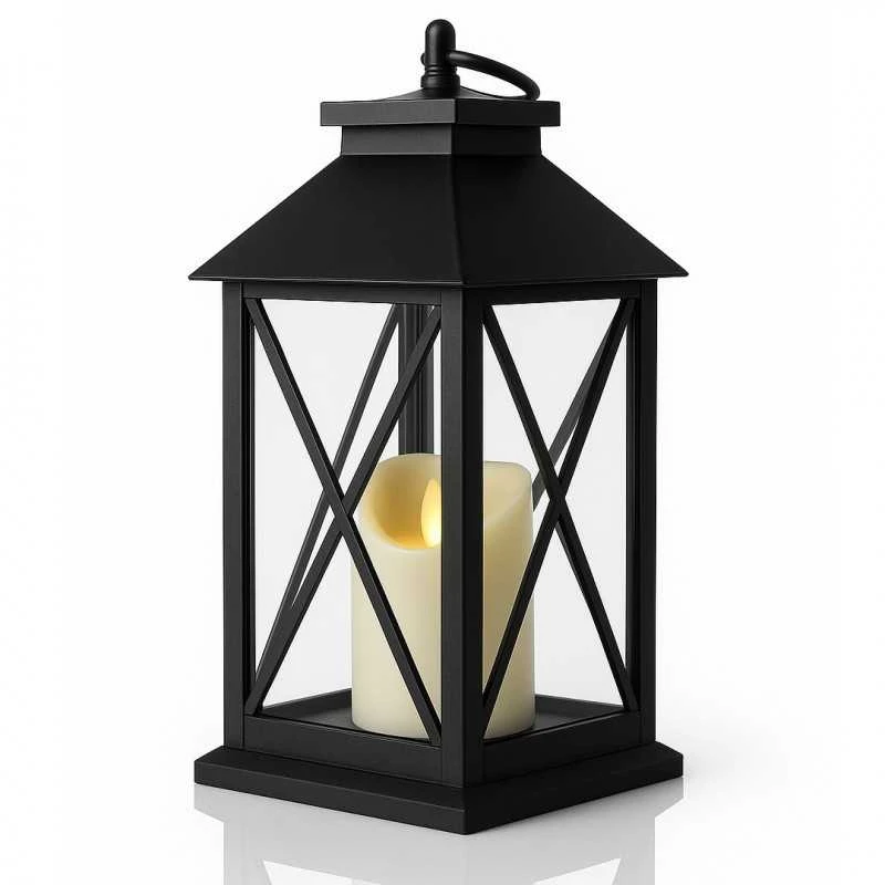 Eu Sandelis LED dekoratyvinis žibintas su žvakės imitacija 14 x 30 cm - LAMP56WZ1