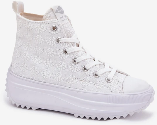 Lee Cooper Balti išsiuvinėti batai ant platformos