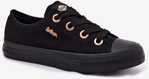 Lee Cooper Juodi medžiaginiai suvarstomi aukštos kokybės bateliai