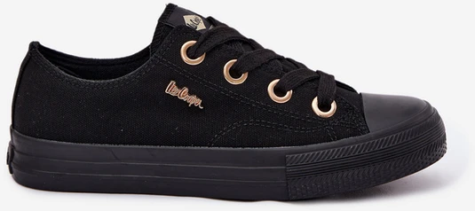 Lee Cooper Juodi medžiaginiai suvarstomi aukštos kokybės bateliai