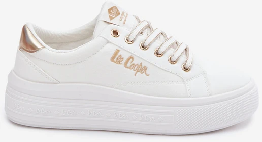 Lee Cooper Juodi suvarstomi bateliai ant platformos