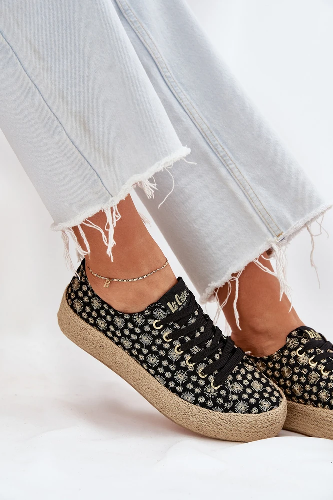 Lee Cooper Raštuoti moteriški bateliai su platforma