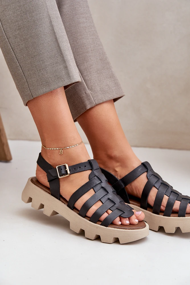 Lewski Shoes Aukštos kokybės natūralios odos moteriškos basutės