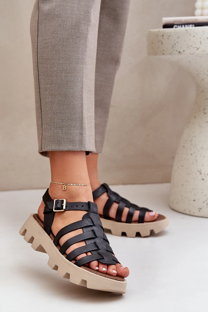 Lewski Shoes Aukštos kokybės natūralios odos moteriškos basutės