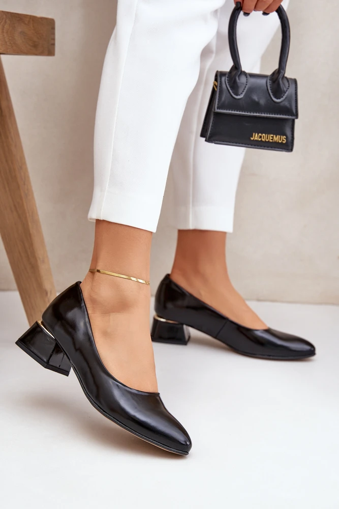 Lewski Shoes Elegantiški natūralios odos bateliai patogiu kulnu