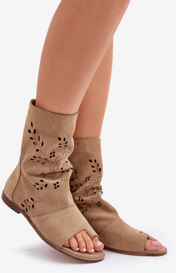 Lewski Shoes Išskirtinio dizaino natūralios odos basutės su aulu