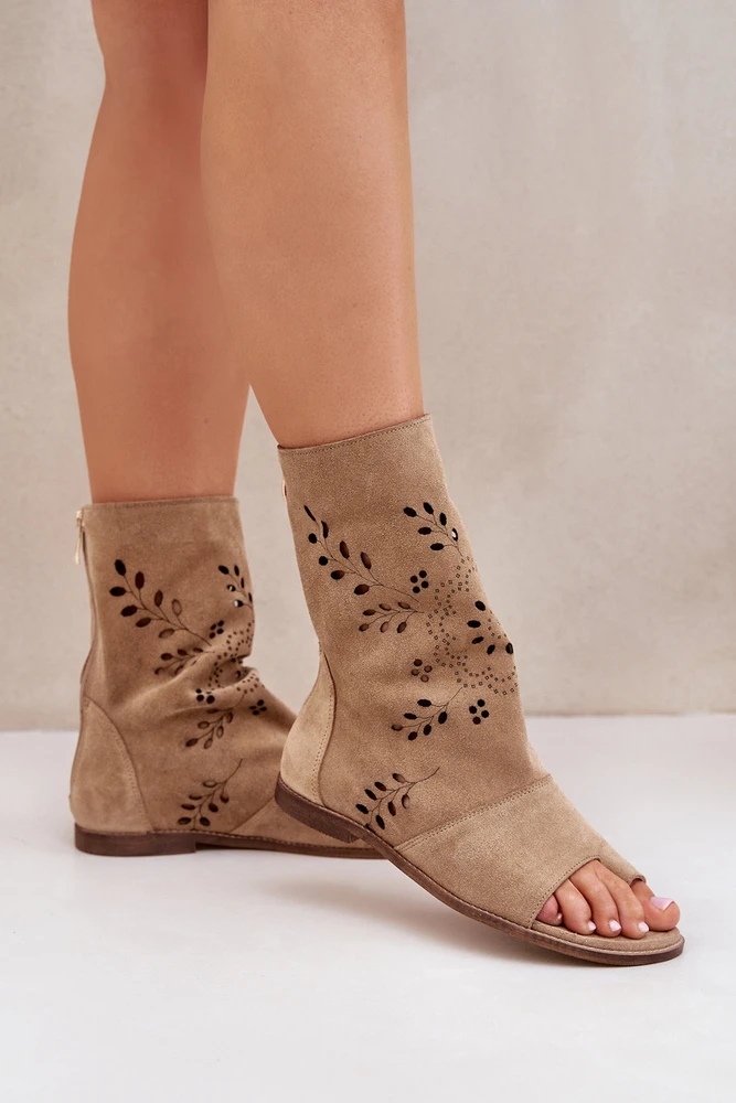 Lewski Shoes Išskirtinio dizaino natūralios odos basutės su aulu