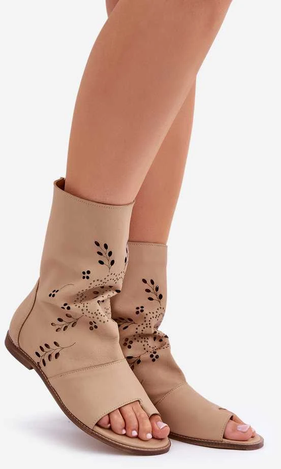 Lewski Shoes Išskirtinio dizaino natūralios odos basutės su aulu
