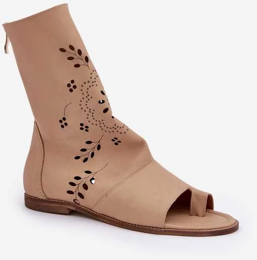 Lewski Shoes Išskirtinio dizaino natūralios odos basutės su aulu